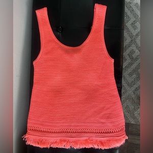 Orange/coral knit Lilly Pulitzer tank top - XXS, great condition.